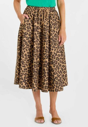 LEONA - A-lijn rok - marron