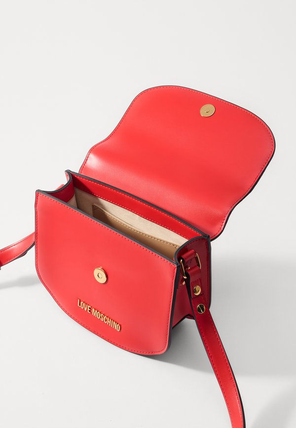 LOVE CHAIN STRAP - Cross body bag - rosso4