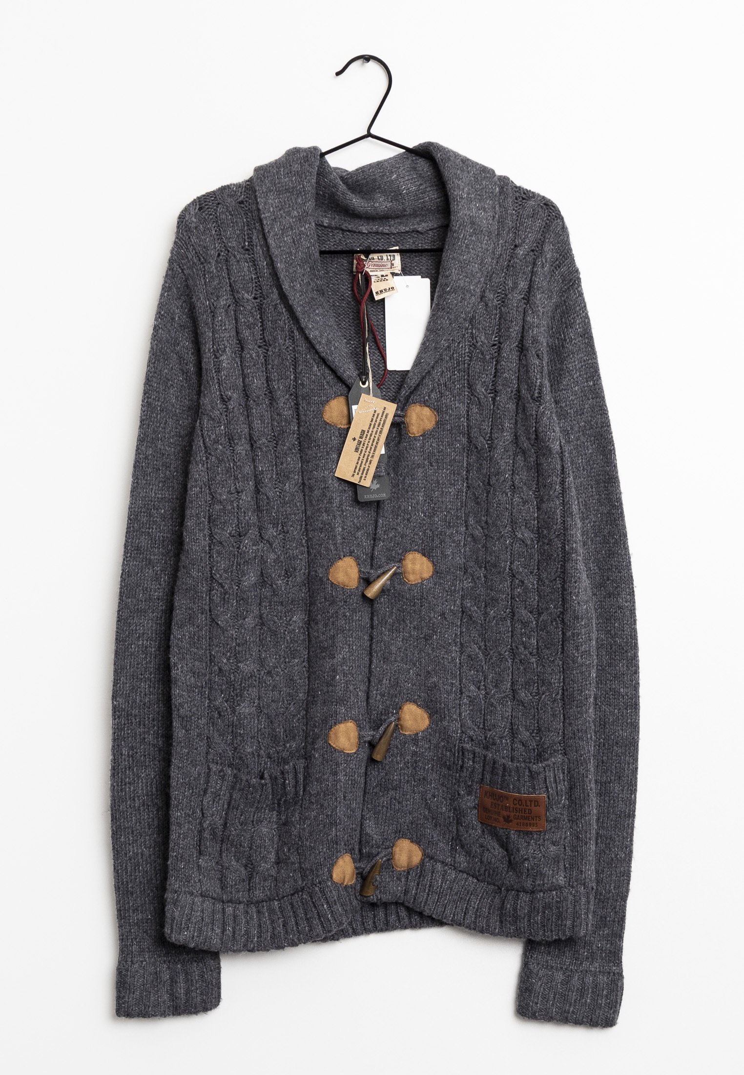 Grobstrick Pullover Pullover Damen Rot Lang Cardigan Grobstrick