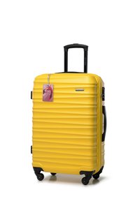 WITTCHEN MEDIUM SUITCASE WITH LUGGAGE TAG FROM ABS - Kufr - yellow