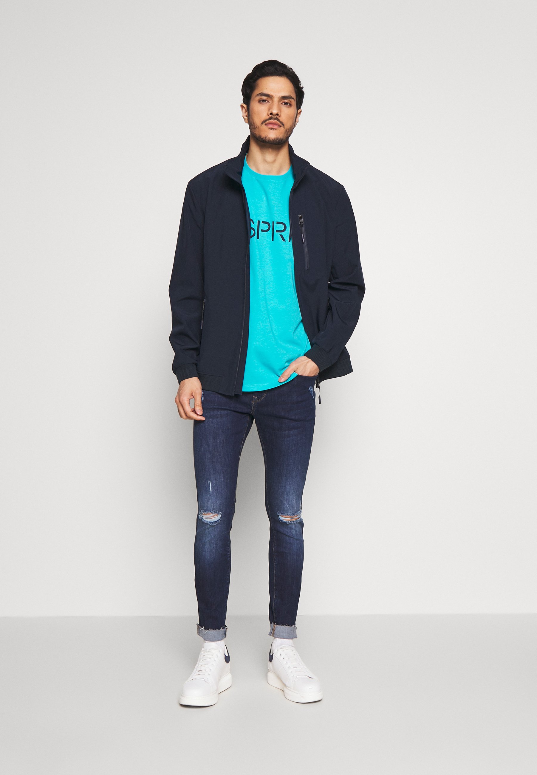 Esprit LOGO - Print T-shirt - aqua 