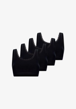 uncover by Schiesser, 4-PACK - Bustino - schwarz