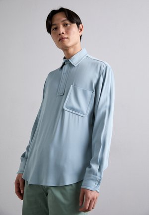 CHEMISE ITALIENNE DEMI PATTE - Camisa - bleu ciel