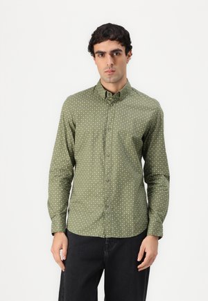 FITTED PRINTED - Shirt - green/white