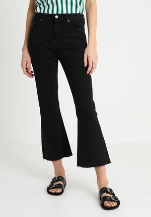 Široké džíny - black denim