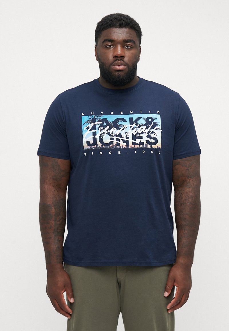 Jack & Jones JORAFTERLIFE TEE - Camiseta Estampada - Black/negro