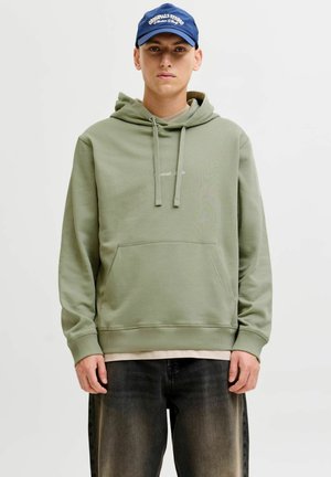 JORNORREBRO HOOD - Sweatshirt - seagrass