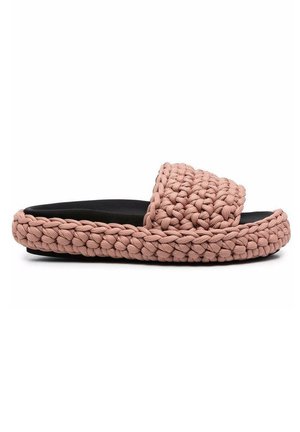 CROCHET - Sandalias planas - nude