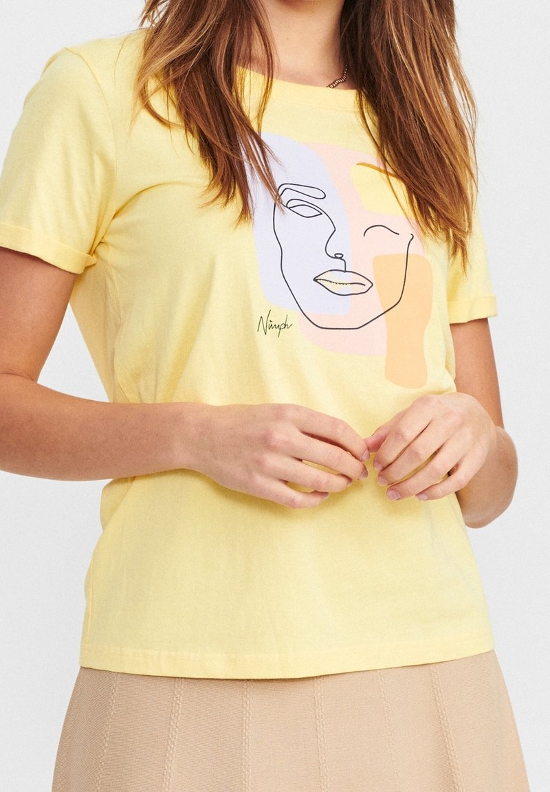 Nümph T-shirt imprimé - light yellow