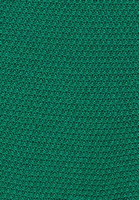 Tessuto texturizzato di un vibrante colore verde, con un motivo a maglia fine che crea una sottile profondità e un interesse visivo.