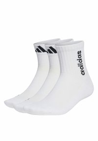 adidas Performance LIGHT MID-CUT 3 PAIRS - Calcetines de deporte - white white white