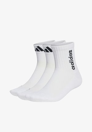 adidas Performance LIGHT MID-CUT 3 PAIRS - Calcetines de deporte - white white white