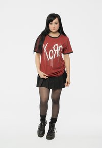 Paradiso Clothing KORN BAND LOGO RINGER - Print T-shirt - red