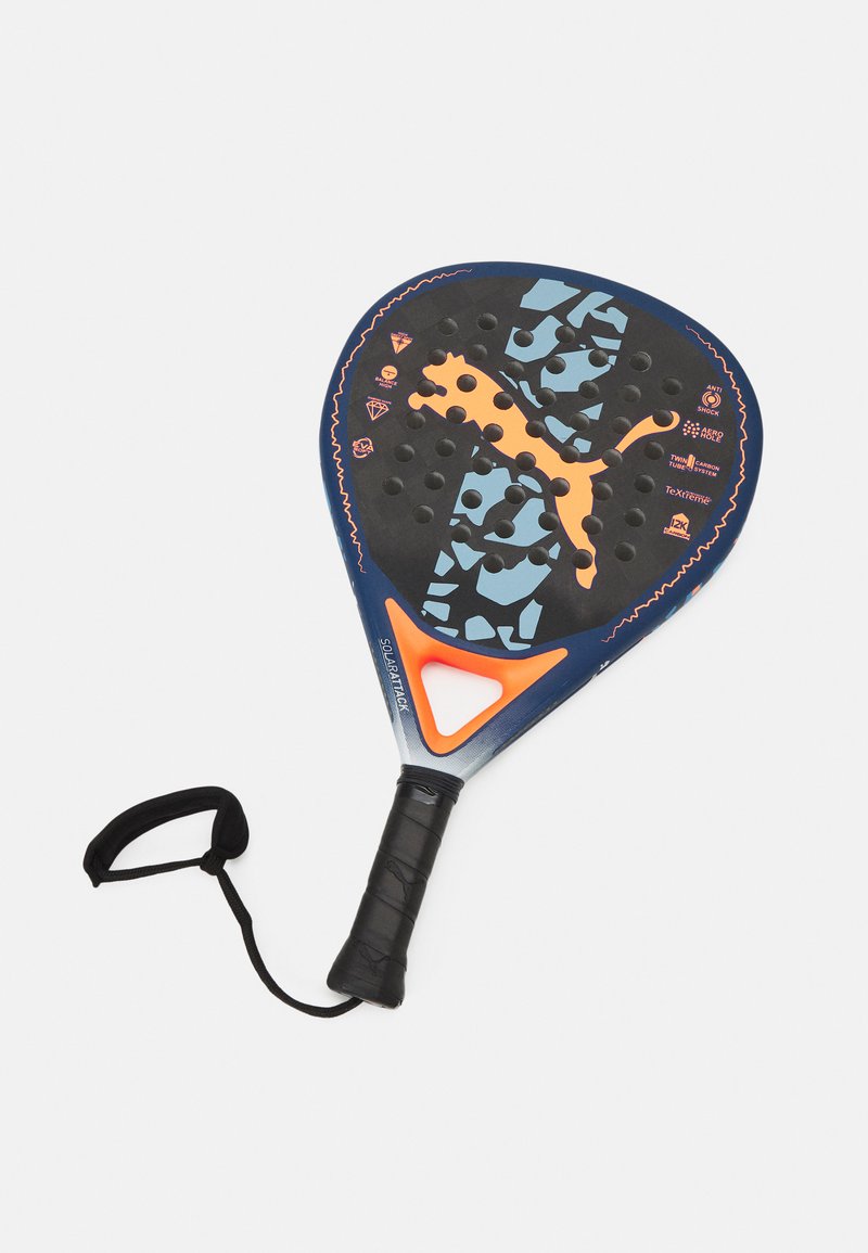 Puma SOLARATTACK - Padel racket - new navy/ultra orange/white/team ...