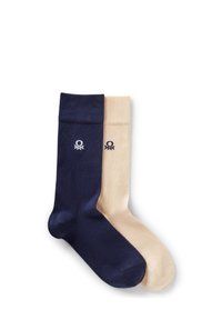 United Colors of Benetton - SET OF TWO PAIRS - Chaussettes - dark blue/beige Image miniature 1