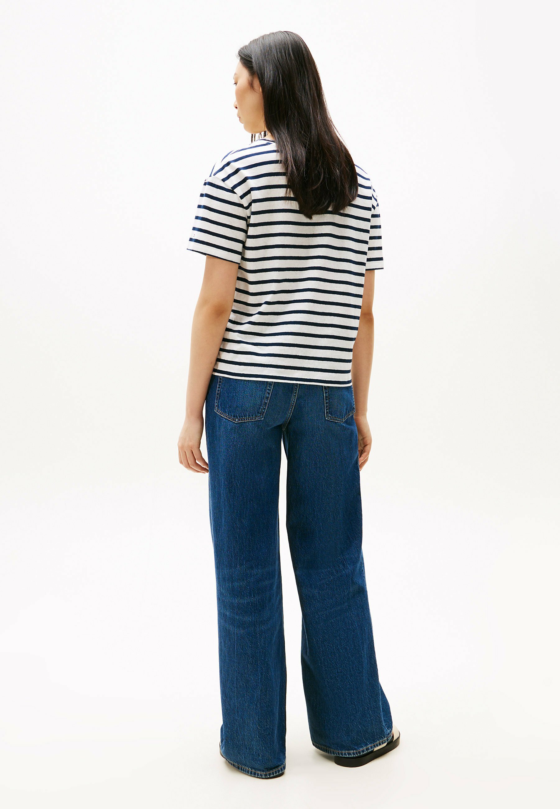 売れ筋商品|||トミー ヒルフィガー Tシャツ レディース トップス MODERN - Print T-shirt - breton dark night navy stp Tommy Hilfiger MODERN - Print T-shirt - breton dark night