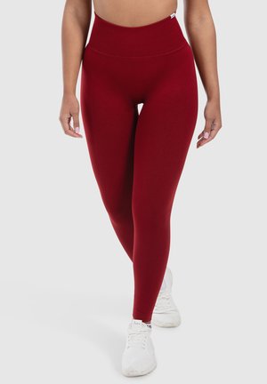 LEGGINGS INVISIBLE SCRUNCH SEAMLESS ELIN - Leggings - bordeaux