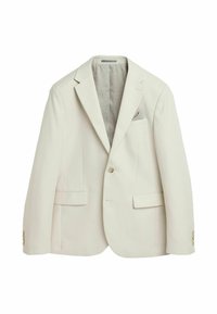 SLIM FIT TEXTURED - Kostiuminis švarkas - ecru