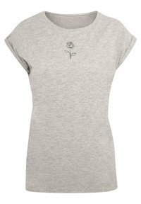 SPRING EXTENDED SHOULDER - Trükipildiga T-särk - heather grey
