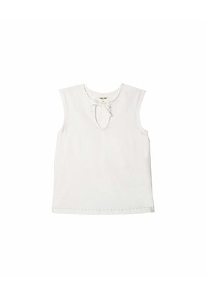 TIPO CUT OUT CON  EN EL ESCOTE Y TIRANTES. - Top - blanco