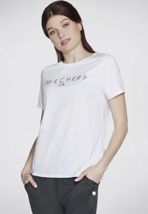 Skechers Sport SHINE - Print T-shirt - weiß
