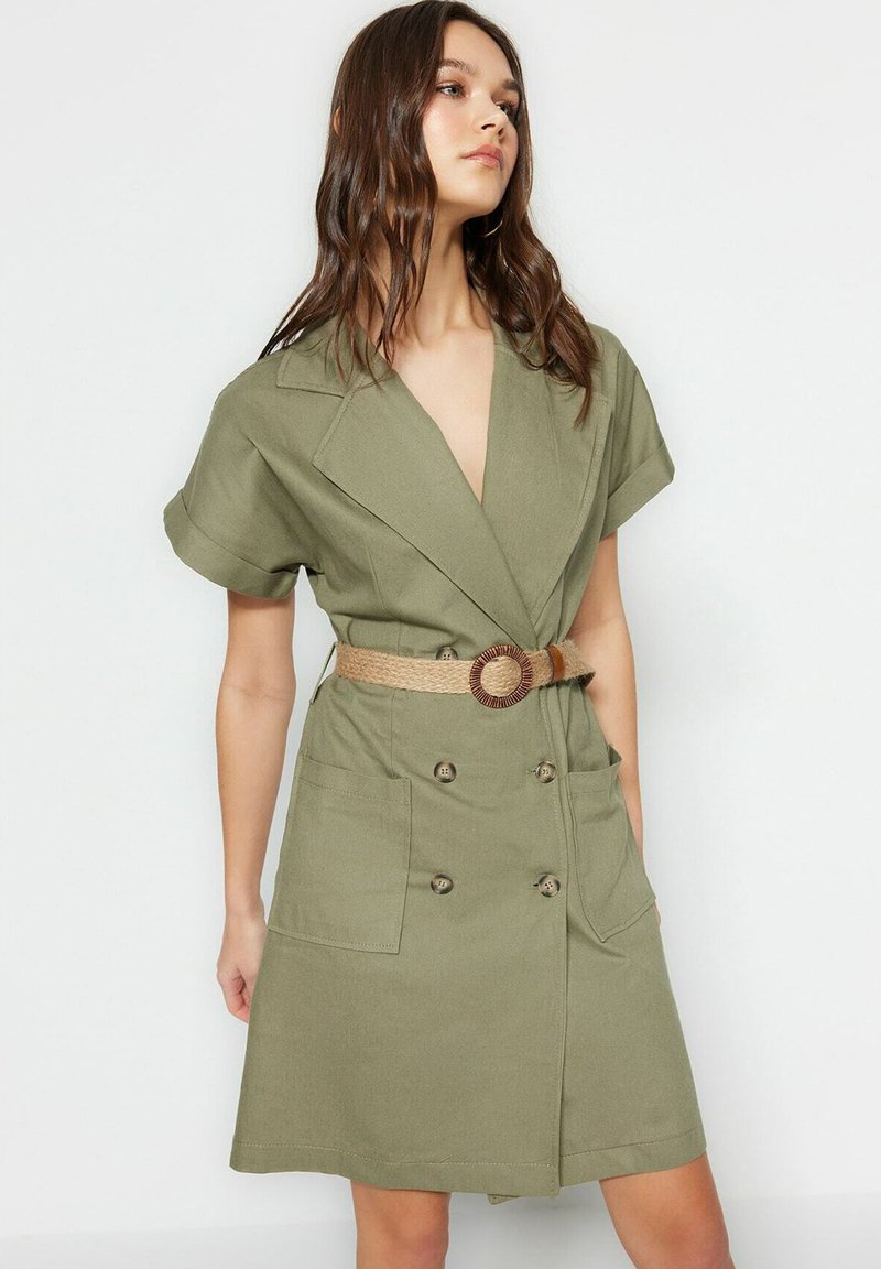 Trendyol Robe chemise green/vert ZALANDO.FR