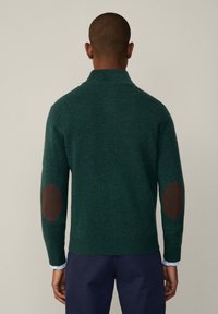 Hackett London Vesta na kopčanje - forest night green