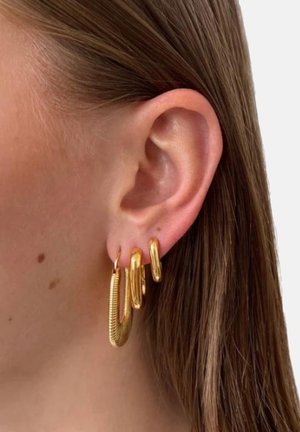 ByNouck, MINI BUXON HOOP  - Earrings - gold coloured