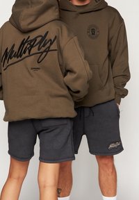 Multiply Apparel Felpa con cappuccio - olive