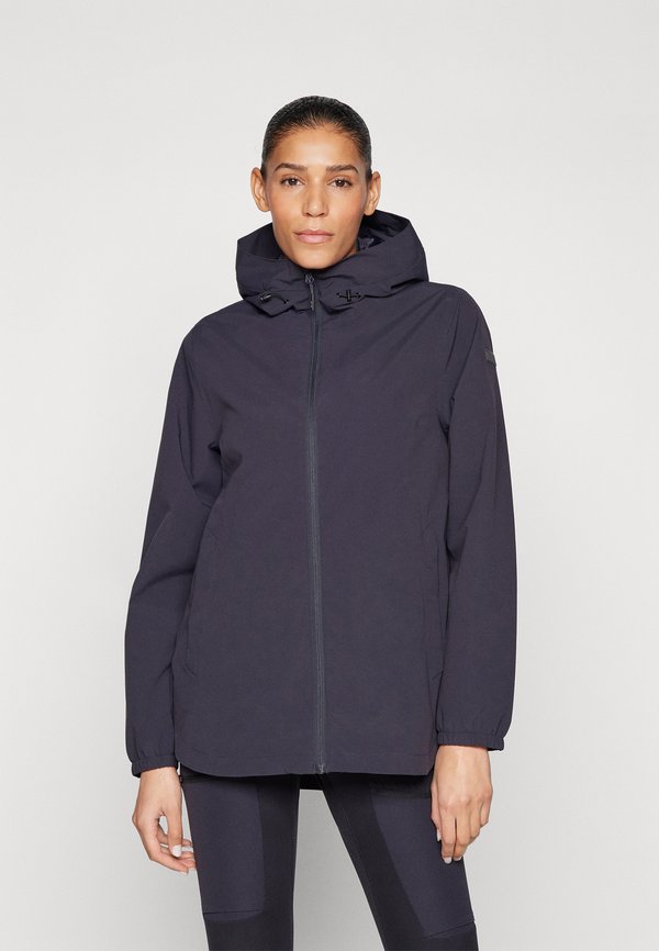 WOMAN JACKET FIX HOOD - Hardshell jacket - antracite