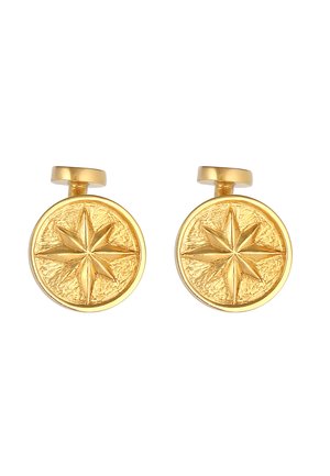 KUZZOI MARITIME LOOK - Boutons de manchette - gold-coloured