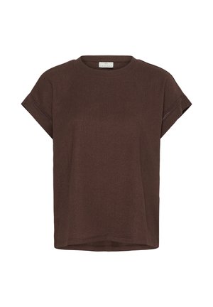 Kaffe, KAKRISTINA BLOUSE - Basic T-shirt - coffee bean