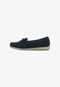Unselected, navy suede
