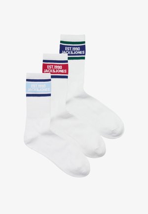 Jack & Jones, JACGREG TENNIS 3 PACK - Chaussettes - white