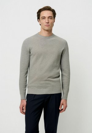 CREW-NECK - Strickpullover - grey