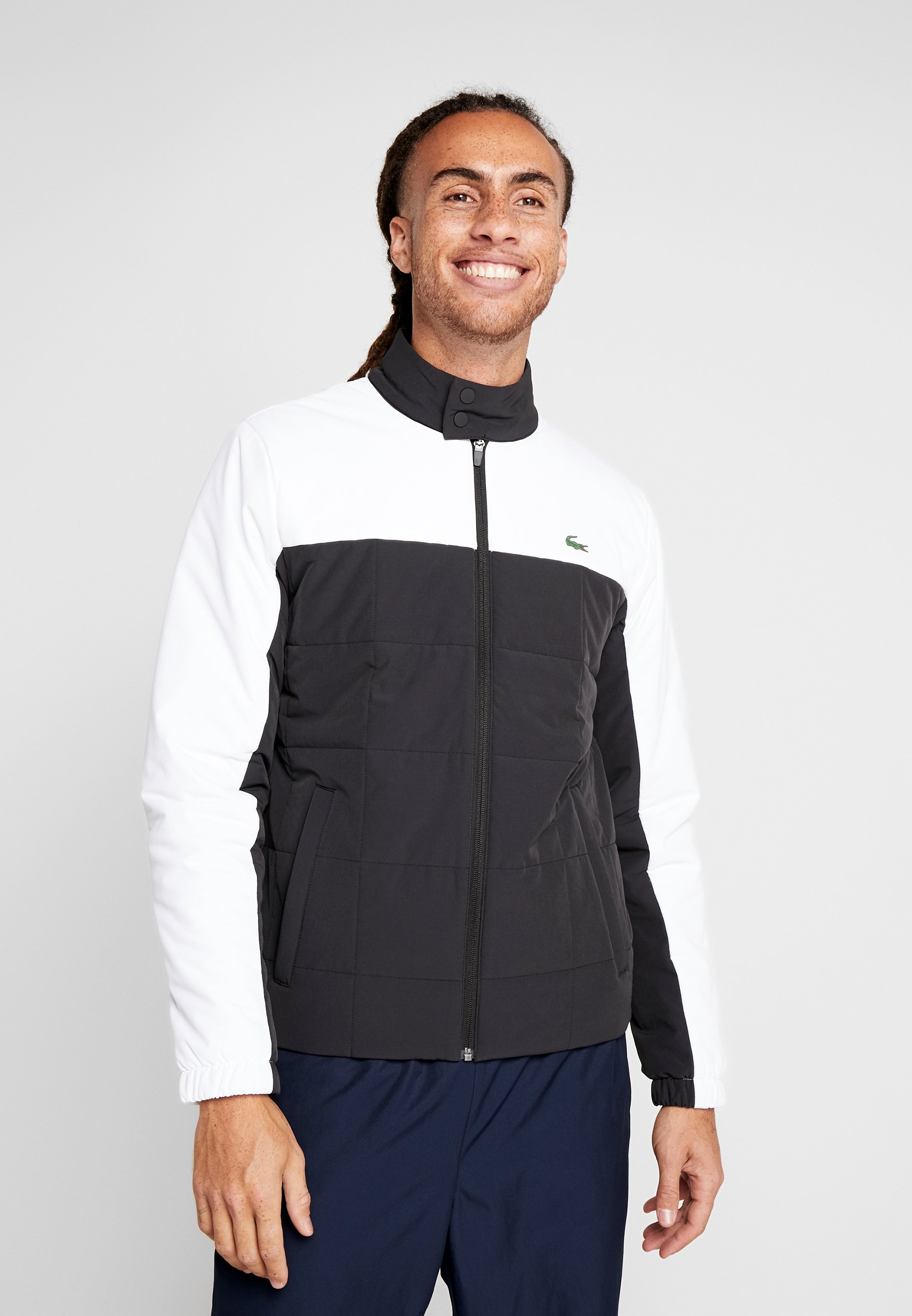 TENNIS JACKET Outdoorjakke blackwhite TENNIS JACKET Outdoorjakke blackwhite