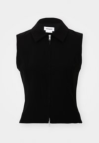 SLIM ZIP  - Waistcoat - black
