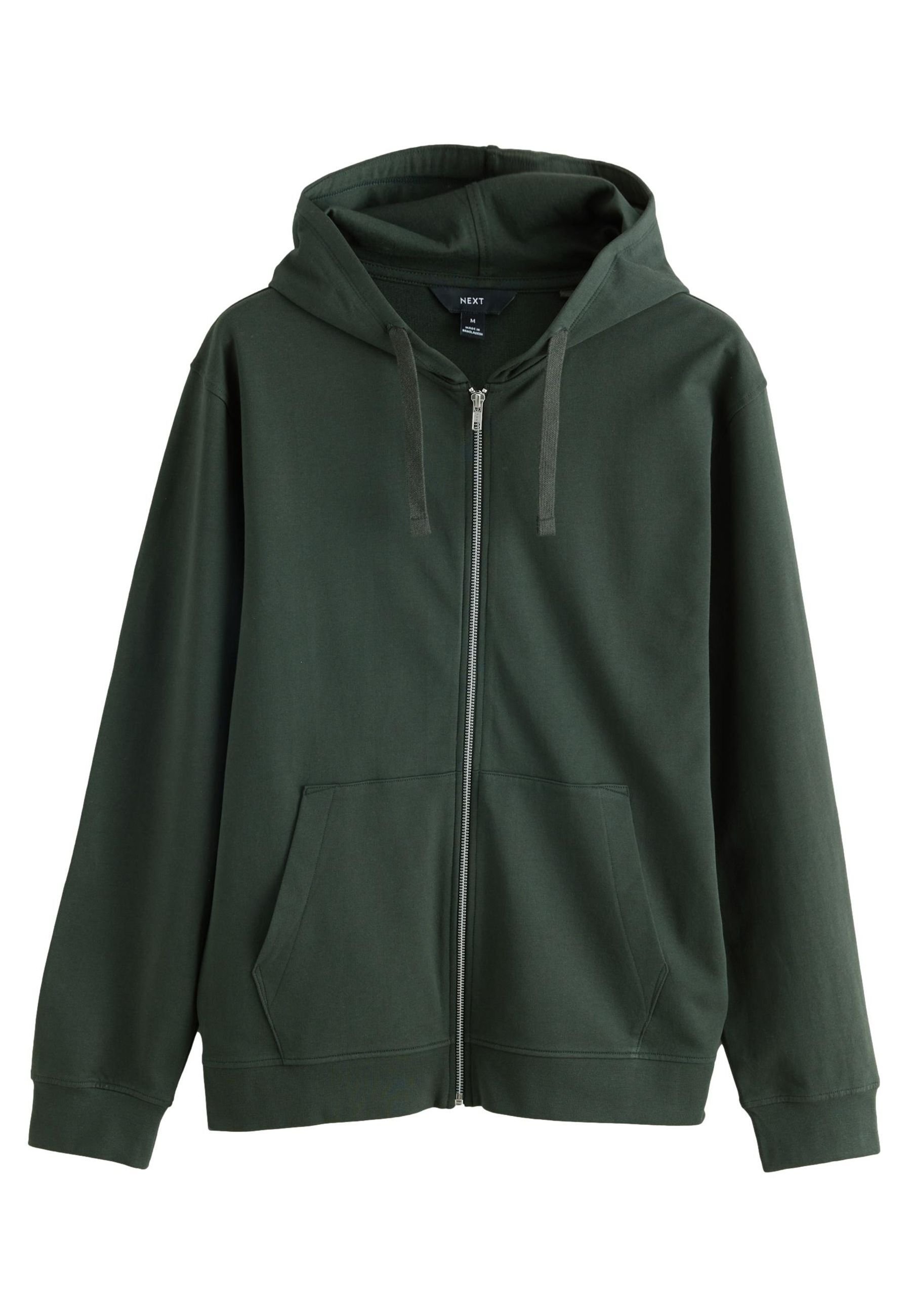 Next LIGHTWEIGHT HOODIE - Zip-up sweatshirt - khaki green