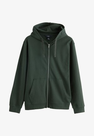 LIGHTWEIGHT  - Majica s kapuljačom i patentnim zatvaračem - khaki green