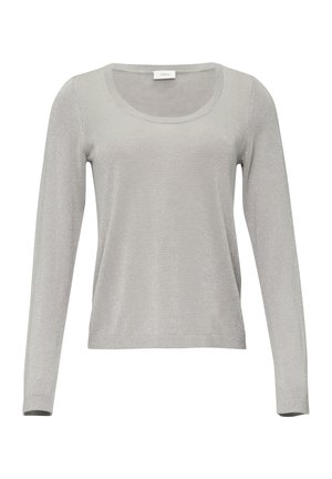 s.Oliver BLACK LABEL MIT GLITZER - Pullover - hellgrau