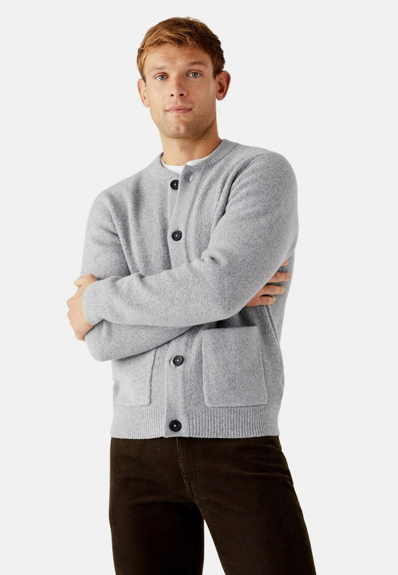 Marks & Spencer KNITTED BOMBER Pullover grey/gris ZALANDO.FR