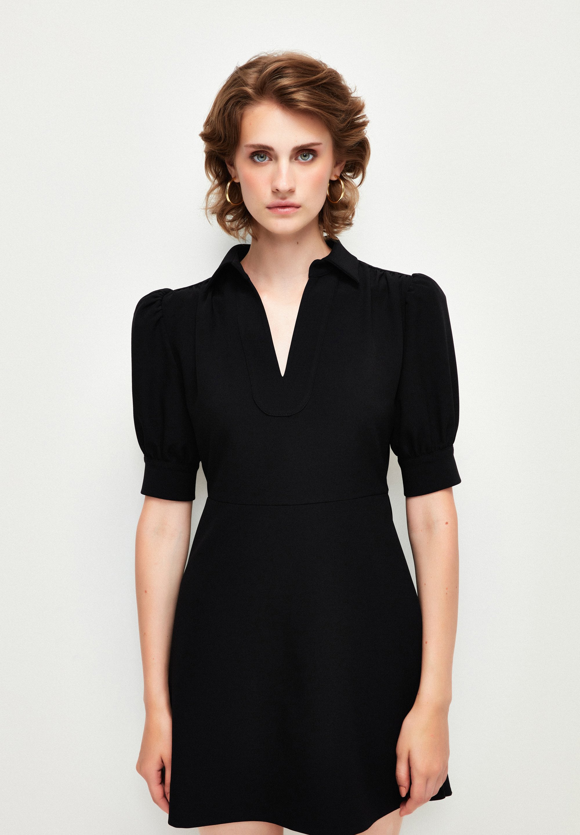 adL BALLOON SLEEVE - Day dress - black - Zalando