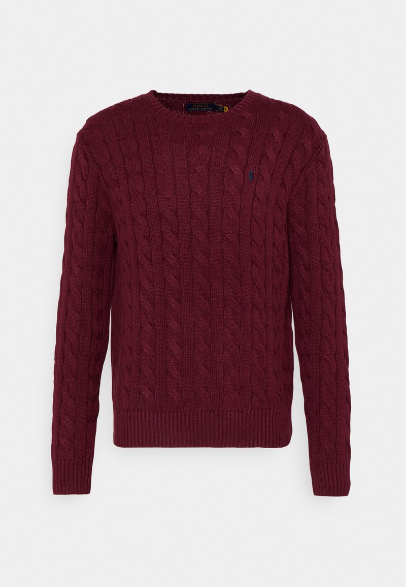 Polo Ralph Lauren CABLE-KNIT COTTON SWEATER - Camisola - vintage port heather