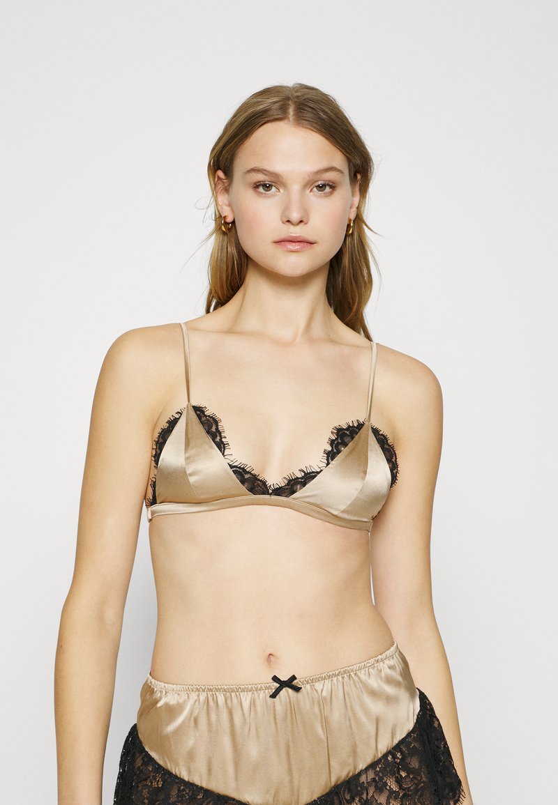 Fleur du Mal CHERIE LACE TRIANGLE BRA Underwired bra bubbly/gold