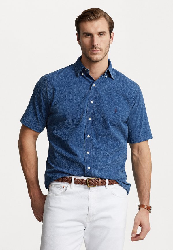SEERSUCKER SHIRT - Shirt - dark indigo