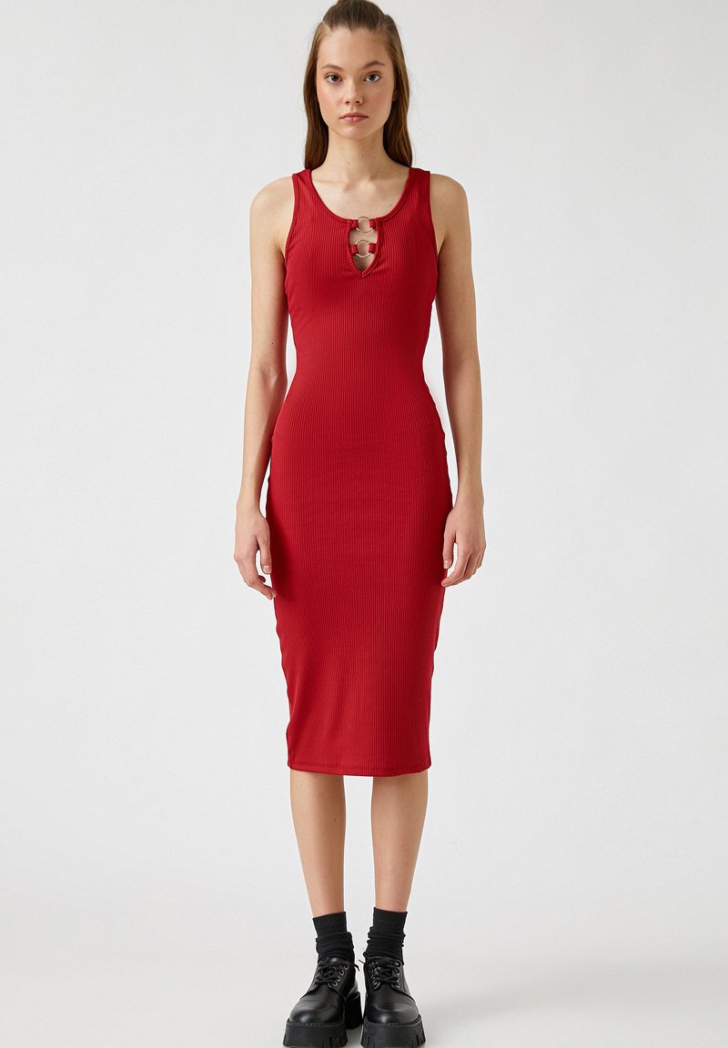 Damen Kleider | Koton Etuikleidbordeux/dunkelrot - PJ06001 Damen Kleider | Koton Etuikleidbordeux/dunkelrot - PJ06001