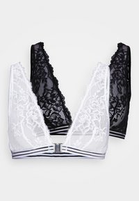 LASCANA BRALETTE 2 PACK - Bustier - white/black