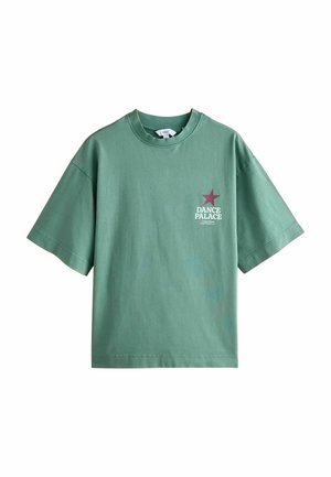 SHORT SLEEVE CREW NECK  - Tricou cu imprimeu - green