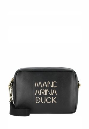 LADY DUCK UMHÄNGETASCHE LEDER 22 CM - Cross body bag - black