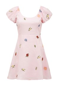 CLARA EMBROIDERED - Vestido de dia - pink
